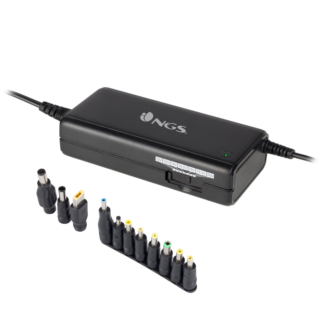 Chargeur universel NGS pour ordinateur portable 90W (11 embouts)