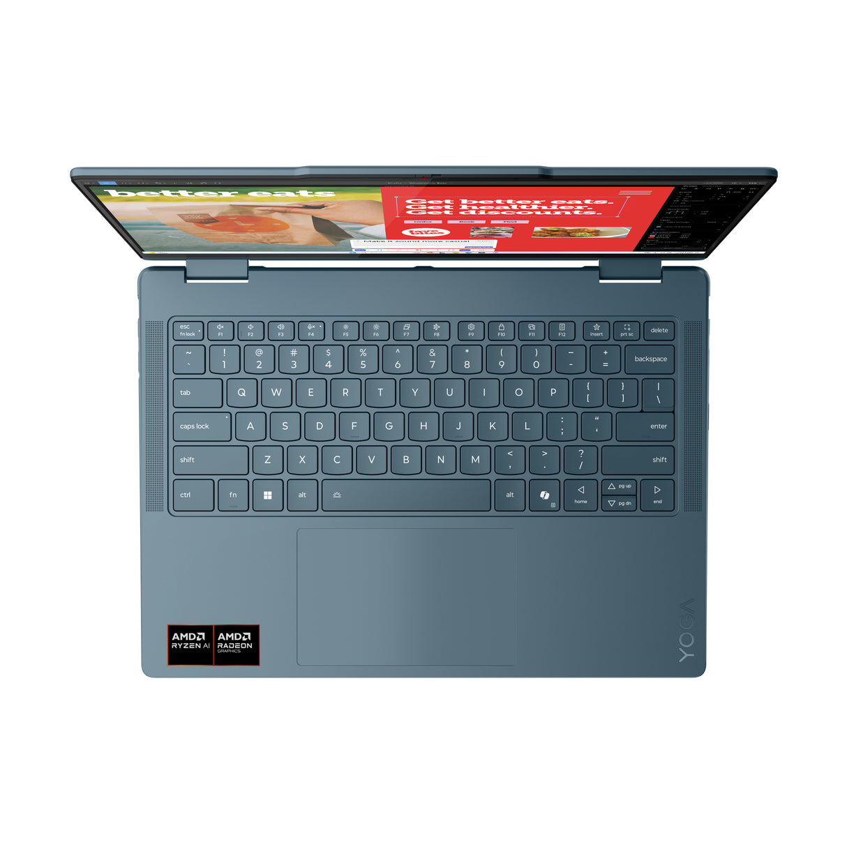 PC Portable LENOVO Yoga 7 2-in-1 14AKP10 | Windows 11 - 14'' OLED Tactile - Ryzen 7 AI 350 - Copilot+ - 16 Go - 512 Go - AZERTY
