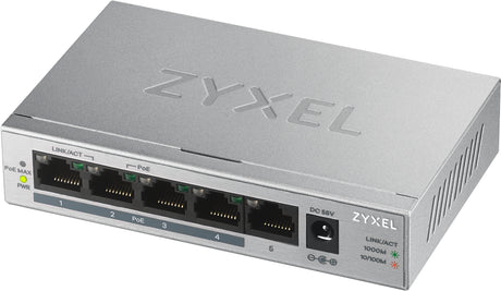 Switch réseau ethernet Gigabit Zyxel GS1005-HP - 5 ports dont 4x PoE