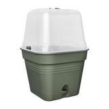 ELHO Pot de culture Green Basics Carré - 14 l - 34,6x34,6xH29,2 cm - Plastique - Vert