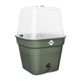 ELHO Pot de culture Green Basics Carré - 14 l - 34,6x34,6xH29,2 cm - Plastique - Vert
