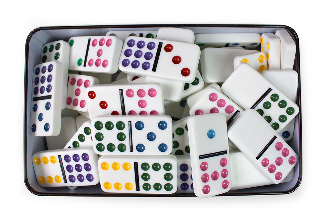 DOMINO Double 9 - Jeux de société - TACTIC - Des 7 ans