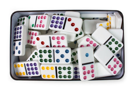 DOMINO Double 9 - Jeux de société - TACTIC - Des 7 ans