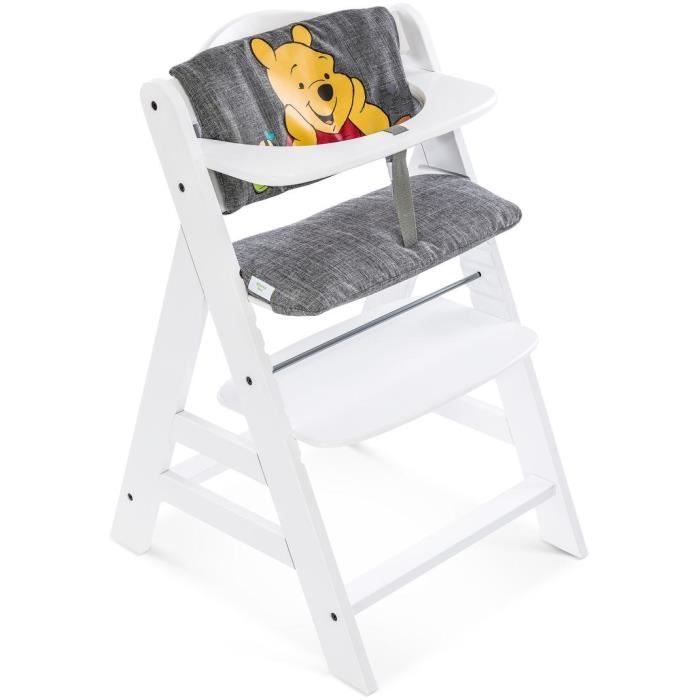 Coussin pour chaise haute - HAUCK - Highchair Pad Deluxe - Winnie l'ourson Gris