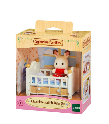 Le bébé Lapin Chocolat et lit - Sylvanian Families - 5017