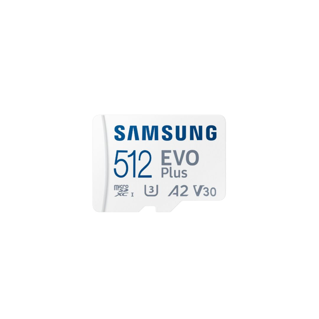 CARTE MEMOIRE SAMSUNG 512G MICRO SD EVO PLUS 2024 avec adaptateur SD classe 10 L