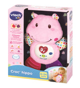 VTECH BABY - Hochet Croc'Hippo - Peluche Texturée Rose