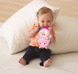 VTECH BABY - Hochet Croc'Hippo - Peluche Texturée Rose
