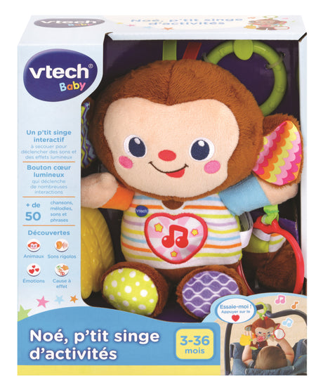 VTECH BABY - Jouet d'Eveil - Noé, P'tit Singe d'Activités
