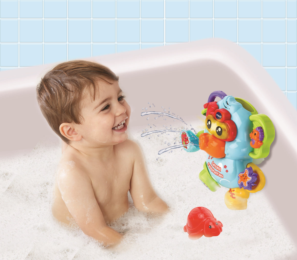 Jouet de Bain VTECH BABY - Lancelot l'Éléphant'eau - Aspergeur d'eau - 12 mois et plus
