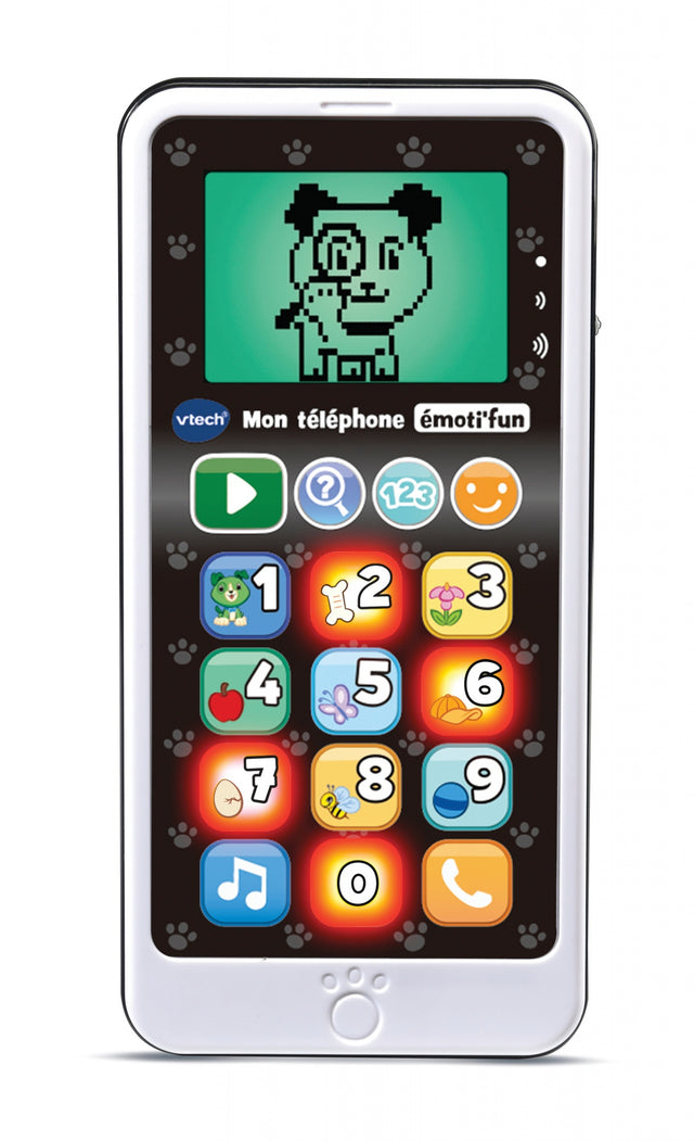 VTECH - Mon Téléphone Emoti'Fun - Noir