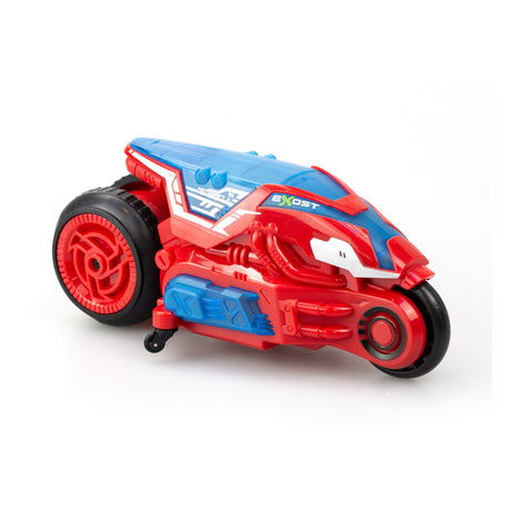 Moto télécommandée - EXOST - MOTODRIFT X LED 24 Ghz - 1:18 - Rouge - 23 cm - Des 5 ans