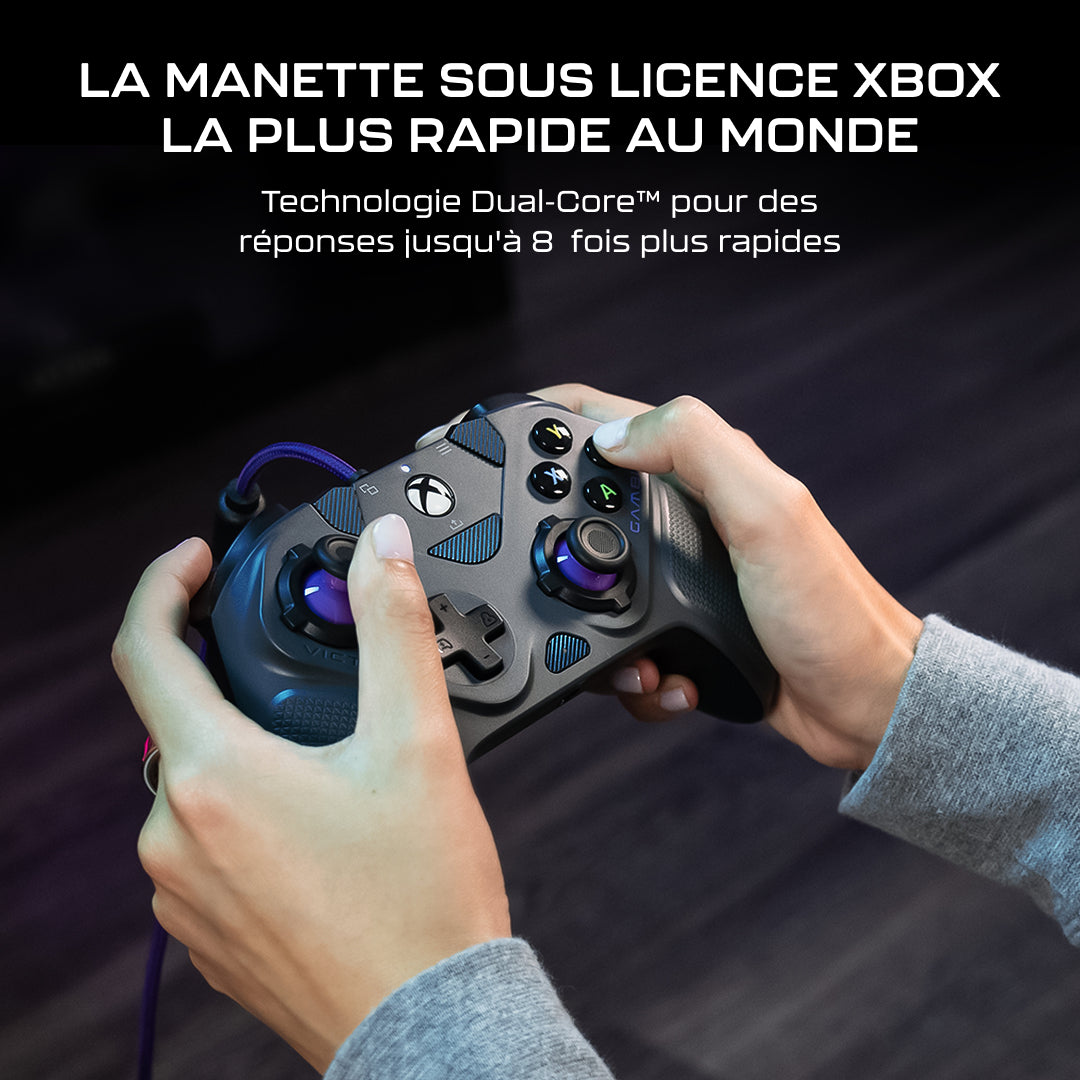 Manette de tournoi Turtle Beach Victrix Gambit Prime - Filaire, Programmable, Xbox