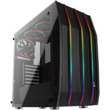 Boitier Moyen Tour ATX AeroCool Klaw RGB avec panneaux vitrés (Noir)