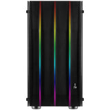 Boitier Moyen Tour ATX AeroCool Klaw RGB avec panneaux vitrés (Noir)