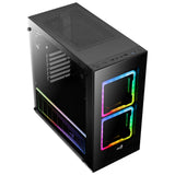 Boitier Moyen Tour ATX AeroCool Tor RGB avec panneaux vitrés (Noir)