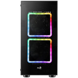 Boitier Moyen Tour ATX AeroCool Tor RGB avec panneaux vitrés (Noir)
