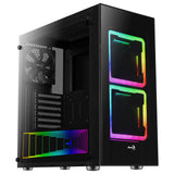 Boitier Moyen Tour ATX AeroCool Tor RGB avec panneaux vitrés (Noir)