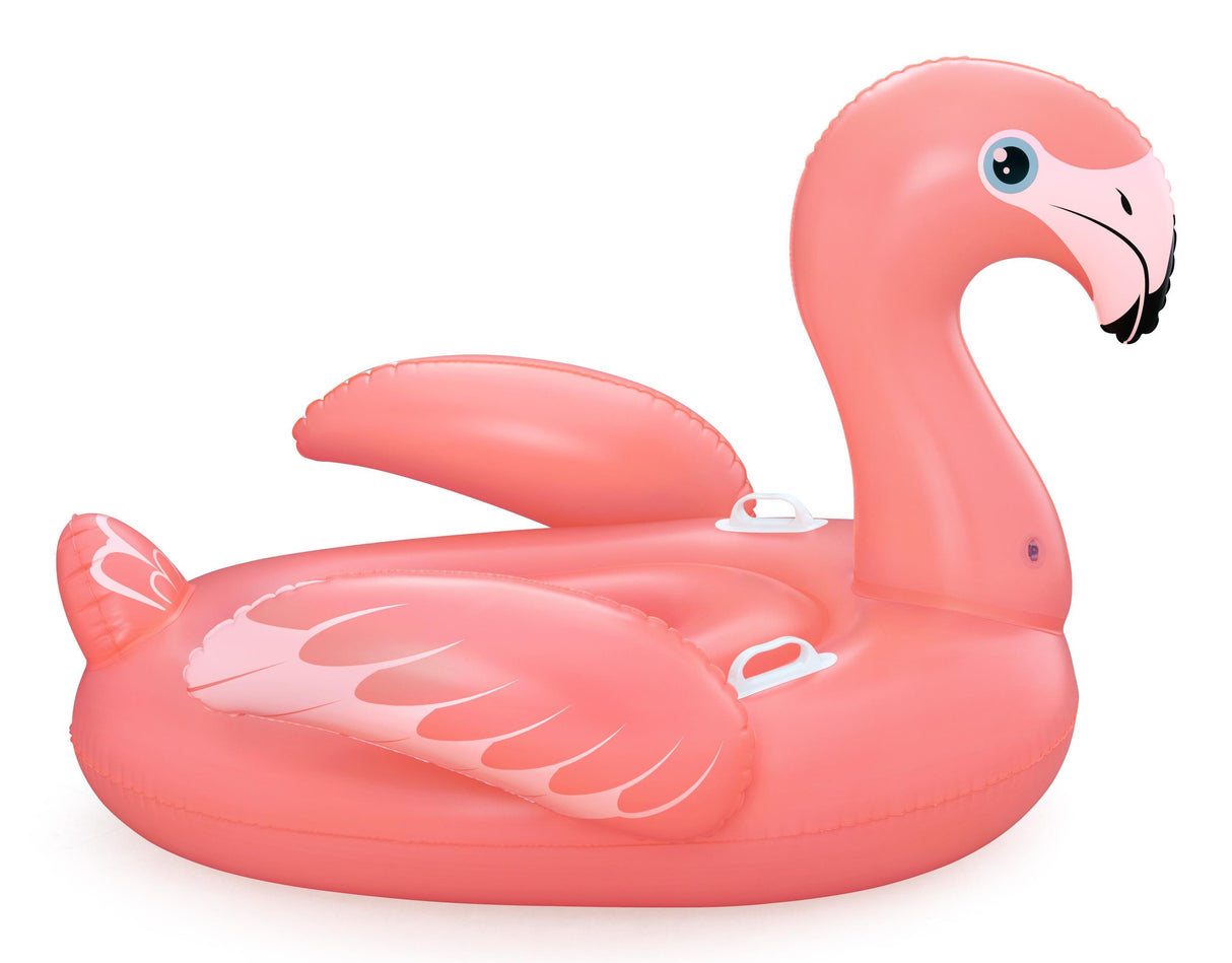 Bouée a chevaucher - Bestway - Flamant rose - 138 x 107 cm