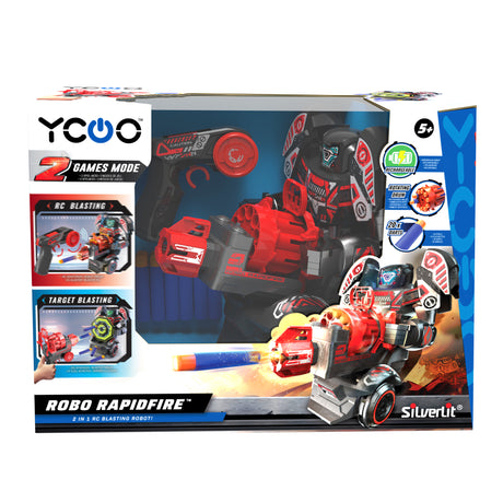 Robot radiocommandé - YCOO - RAPIDFIRE - 19 cm - 15 actions programmables - Des 5 ans