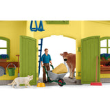 Coffret ferme éducative de 92 pieces avec animaux et accessoires, figurine miniature, Schleich 42605 Farm World