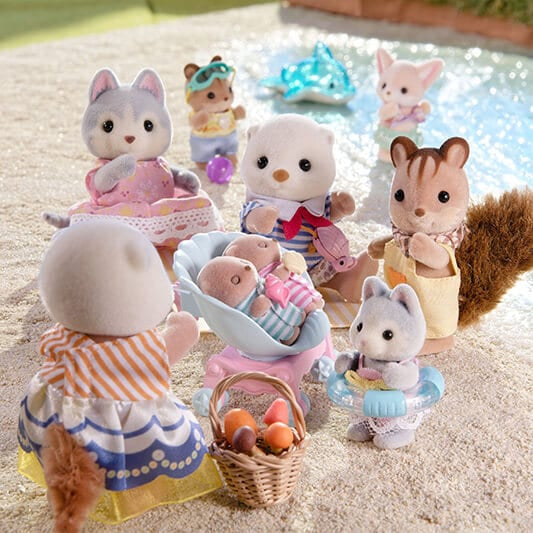 La famille Loutre de mer - Sylvanian Families - 5803