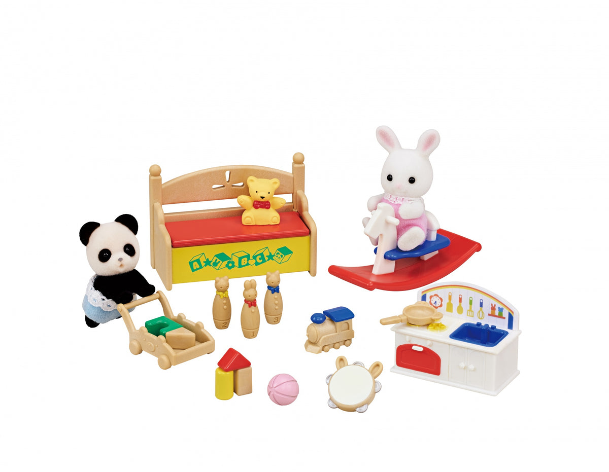 Figurines miniatures - SYLVANIAN FAMILIES - Le coffre a jouets des bébés