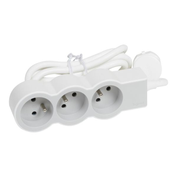 Multiprise 3 prises Legrand 1,5m (Blanc)