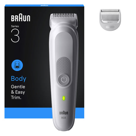 Tondeuse pour le corps - BRAUN - BG3500 - 80 min - Étanche - Gris