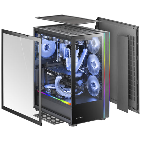 Boitier Grand Tour E-ATX Mars Gaming MC-Ult avec panneaux vitrés (Noir)