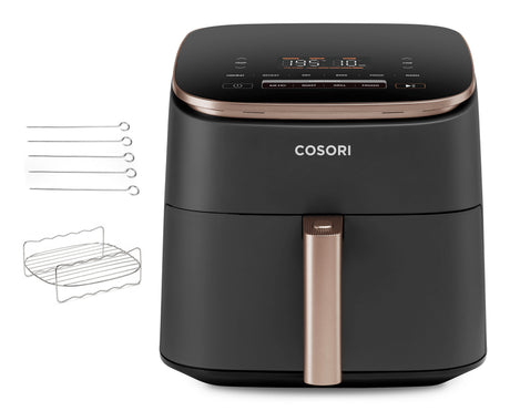 Friteuse sans huile COSORI - Turbo Blaze Chef Edition - Capacité 6L - 6 programmes - 1725W - Noir