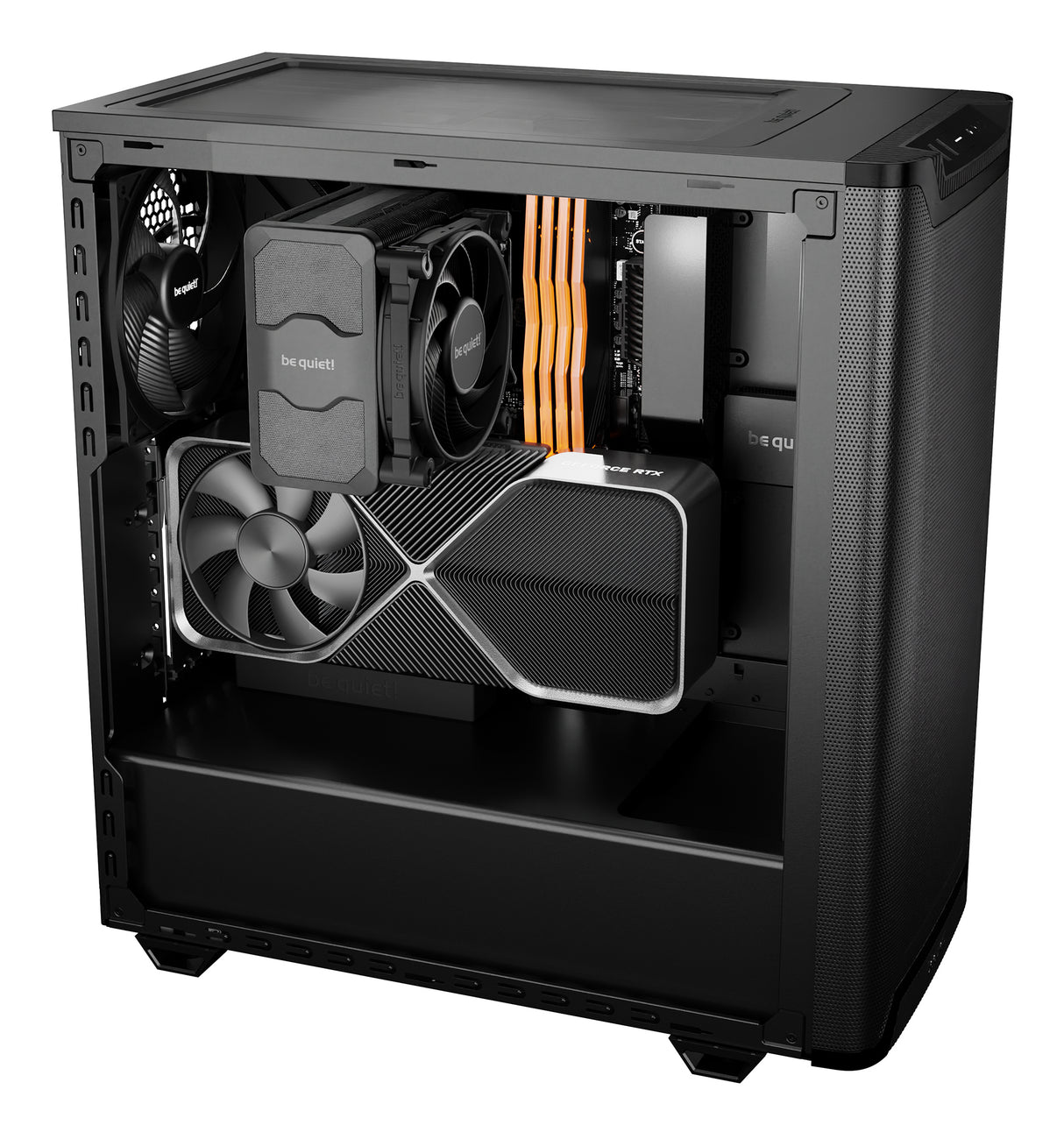 Boitier Moyen Tour ATX be quiet! Pure Base 501 AirFlow avec panneau vitré (Noir)