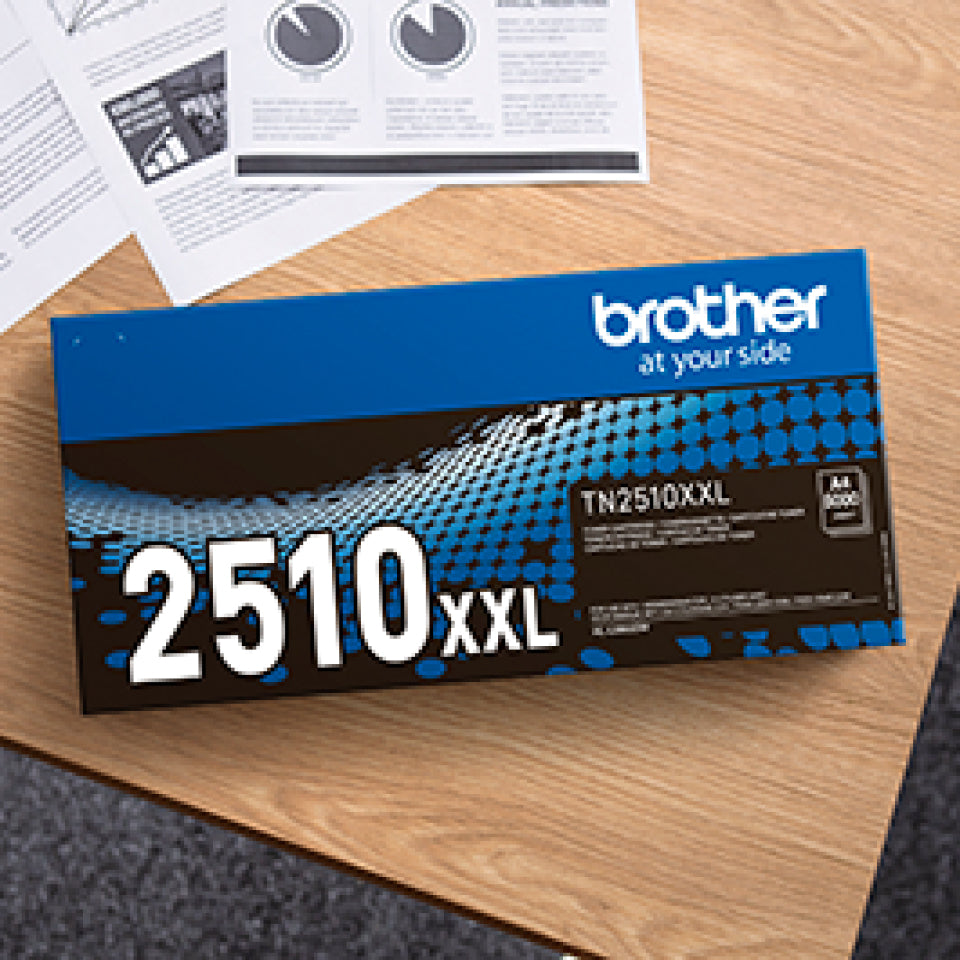 Kit toner - BROTHER - TN2510XXL - 5000 pages selon ISO19752 - Noir - Pour HL-L2865DW/ MFC-L2960DW/ MFC-L2980DW
