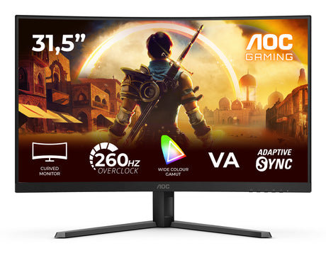 Ecran PC incurvé Gamer - AOC - 32'' - FHD - 260Hz OC (240Hz natif) - Dalle VA - 0,3ms - C32G42ZE