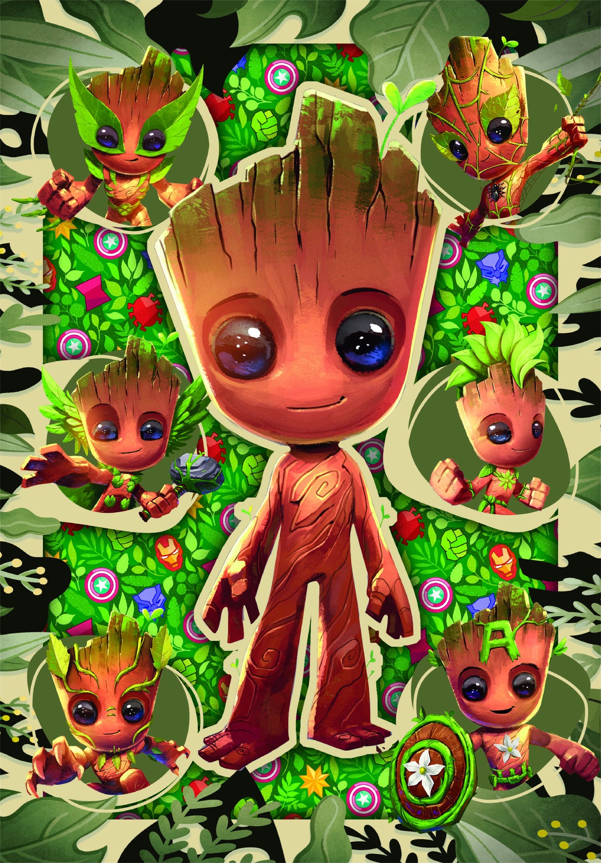 CLEMENTONI - 104 pieces - Marvel, Groot