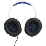 Casque-Micro Gaming - JBL - Quantum 100 Playstation - Filaire - Multiplateforme - Blanc / Bleu
