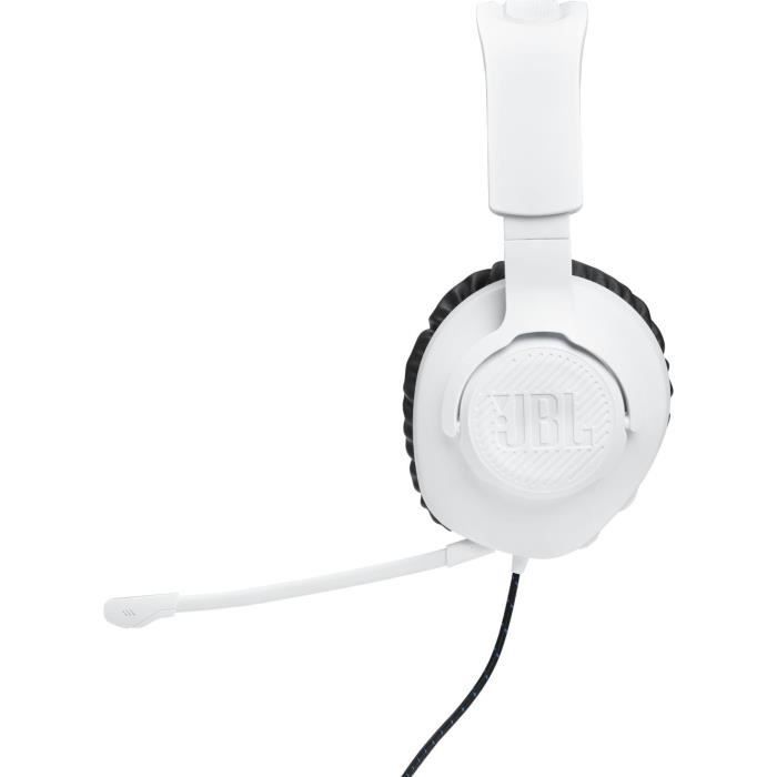 Casque-Micro Gaming - JBL - Quantum 100 Playstation - Filaire - Multiplateforme - Blanc / Bleu