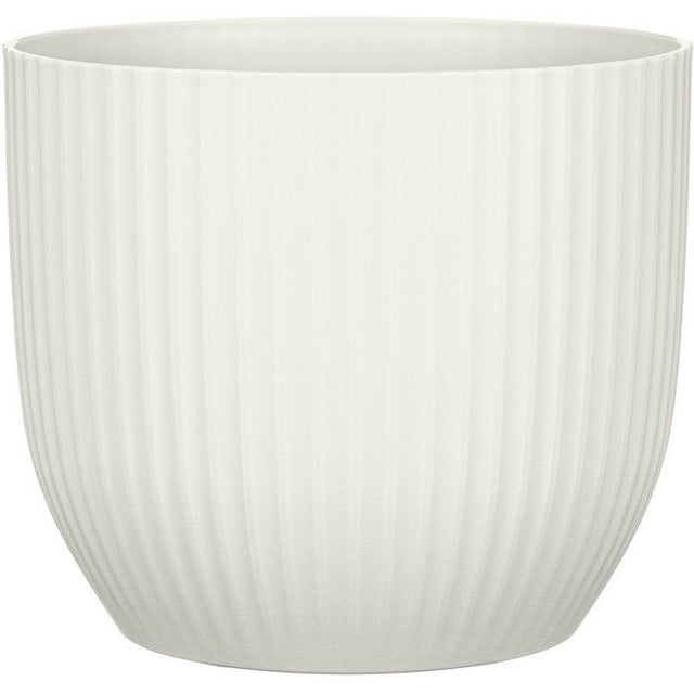 Pot de fleurs rond - DEROMA - 231 - 10 L - Ř 27 cm - Blanc
