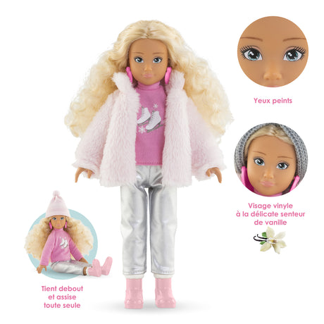 Poupée mannequin - COROLLE - Valentine a la Montagne - 28 cm - 4 accessoires - des 4 ans