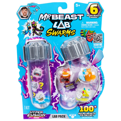 Figurine - SWARMS FUSION - MRBEAST LAB - 6 mini figurines de 2,5 cm - Des 5 ans