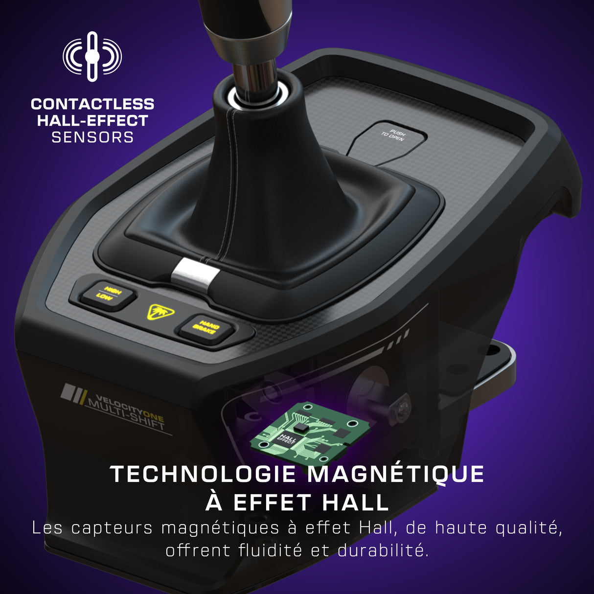 Levier de vitesse et frein a main universel - TURTLE BEACH - TBS-0001-05 - VelocityOne™ Multi-Shift - Noir