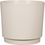 Cache-pot rond - GARDEN ID - Plano - Ø 25 - 7 L - H 22 cm - Blanc chaud