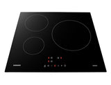 Plaque de cuisson induction - SAMSUNG - 3 zones - L59 x P57 cm - NZ63M3NM1BB/UR - 7200 W - Revetement verre - Noir