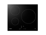 Plaque de cuisson induction - SAMSUNG - 3 zones - L59 x P57 cm - NZ63M3NM1BB/UR - 7200 W - Revetement verre - Noir
