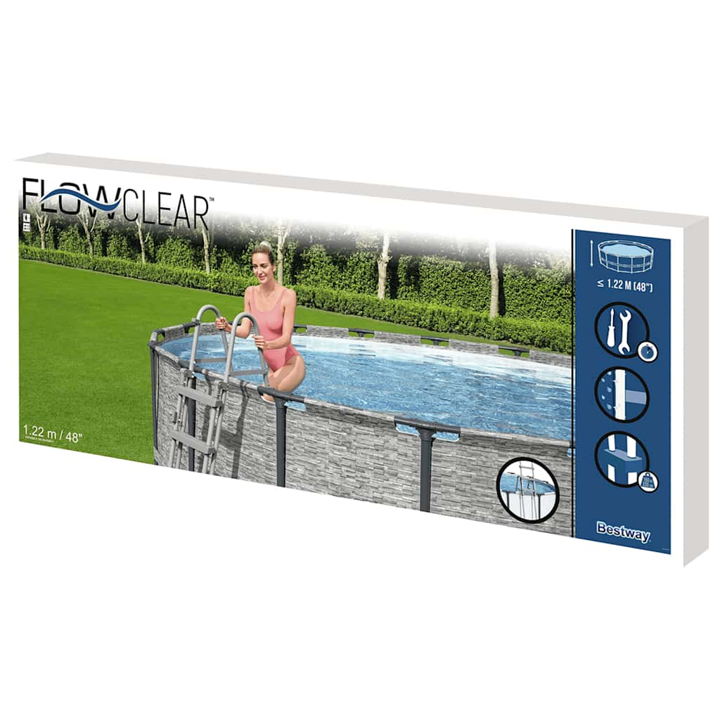 Bestway Échelle de piscine à 4 marches Flowclear 122 cm