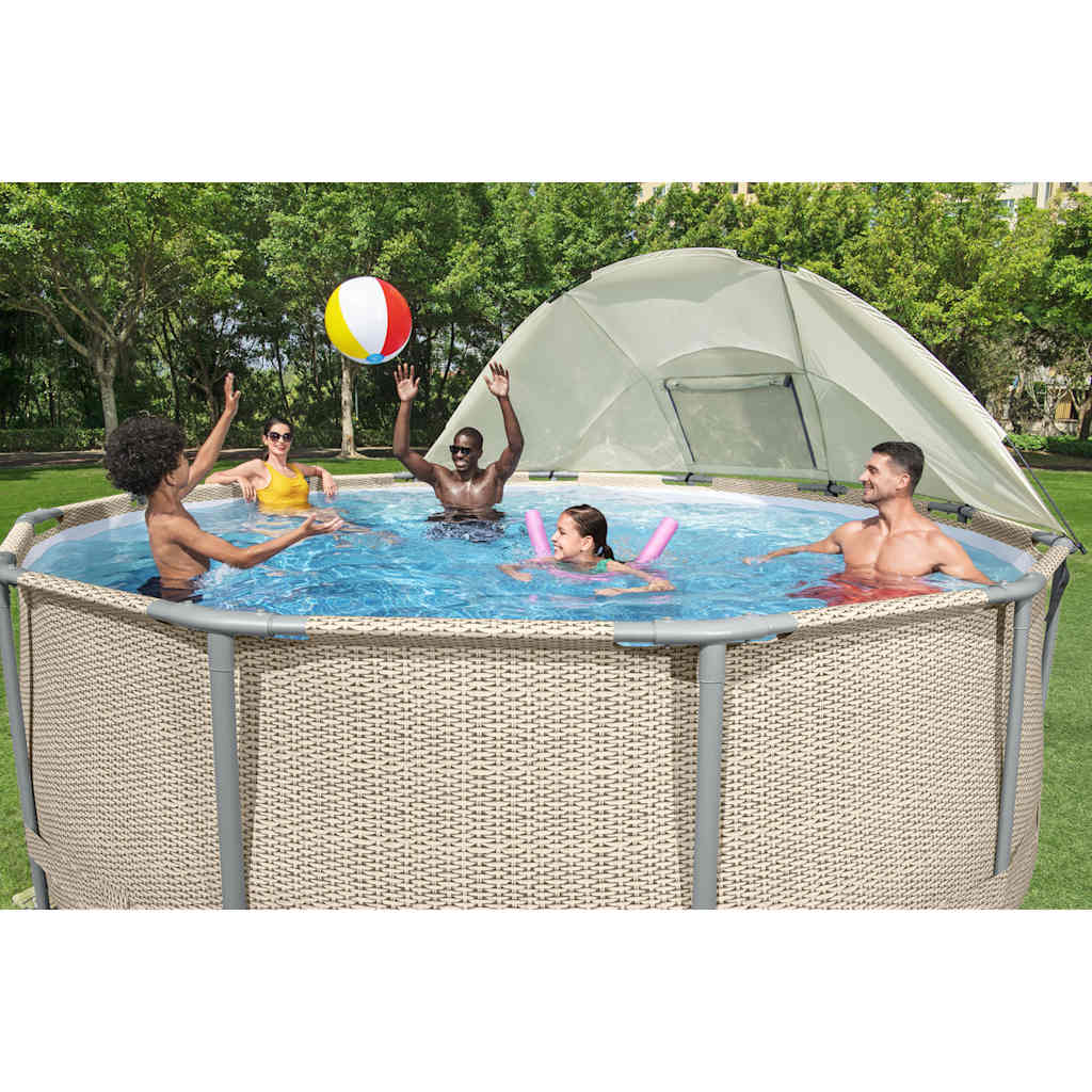 Bestway Auvent de piscine hors sol Blanc