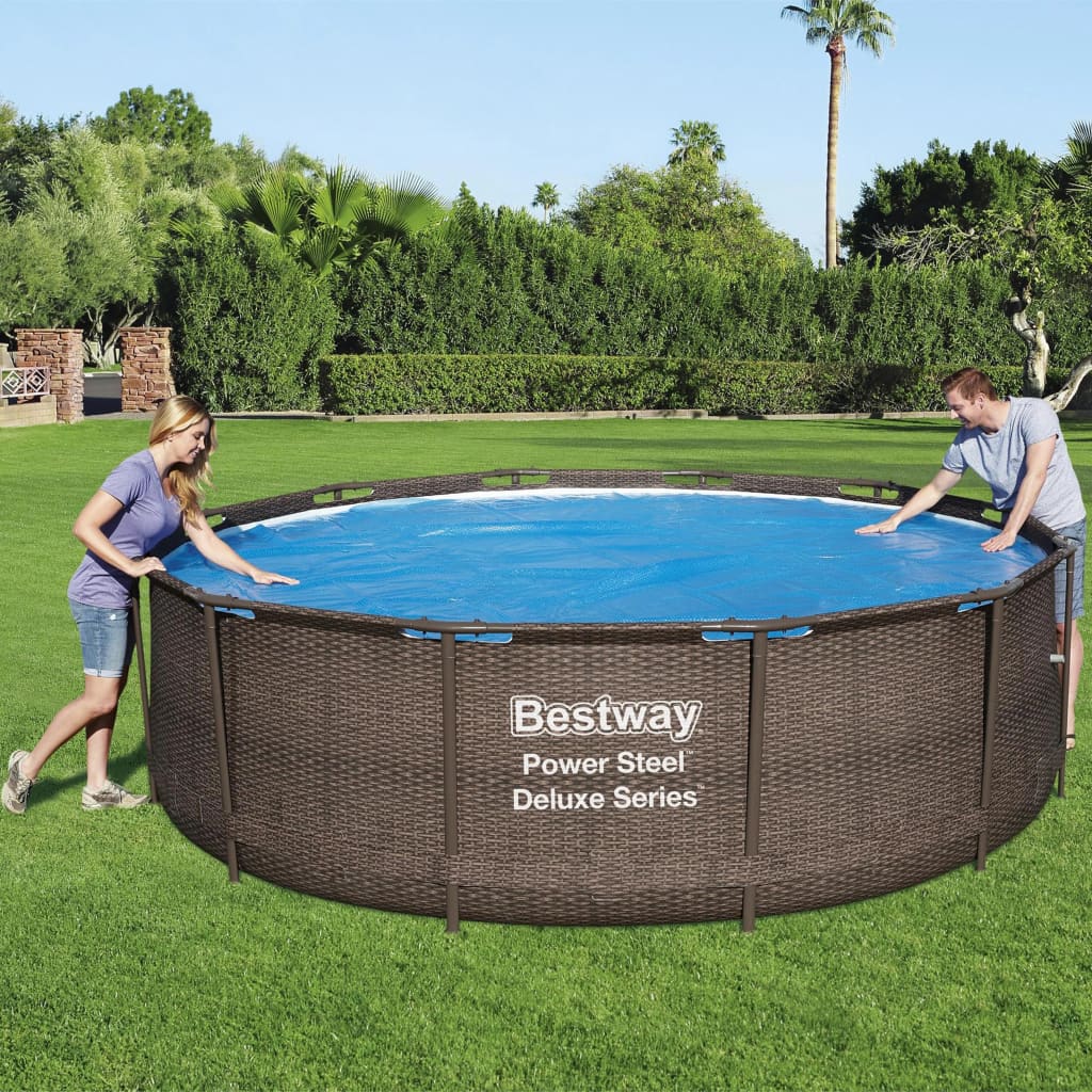 Bestway Couverture solaire de piscine Flowclear 356 cm