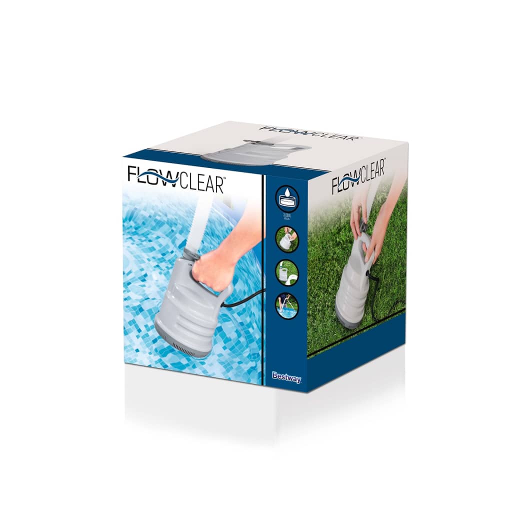 Bestway Pompe de vidange de piscine Blanc