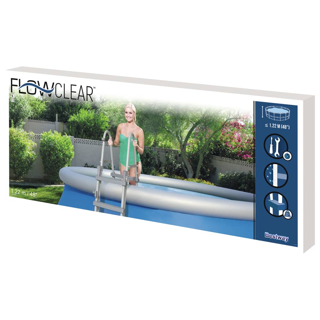 Bestway Échelle de piscine à 4 marches Flowclear 122 cm