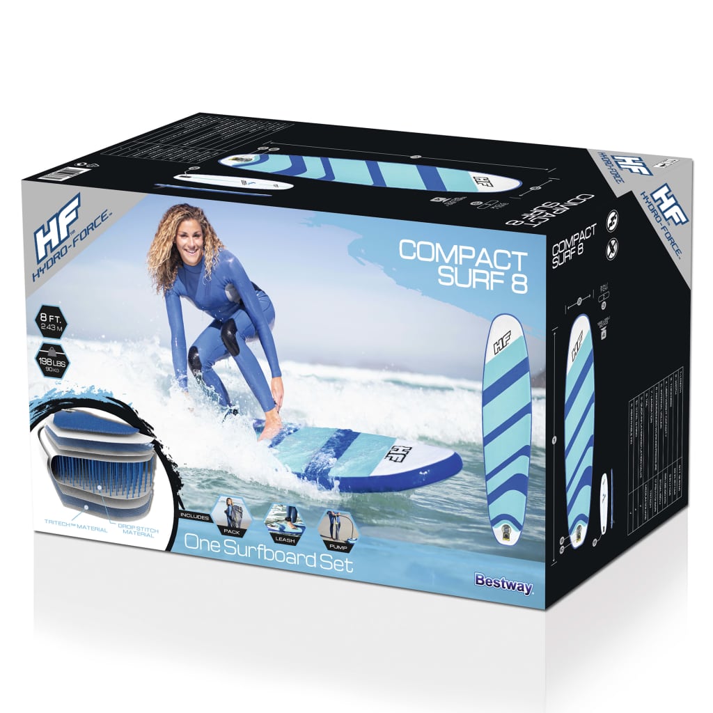 Bestway Hydro-Force Inflatable Surfboard 243x57x7 cm